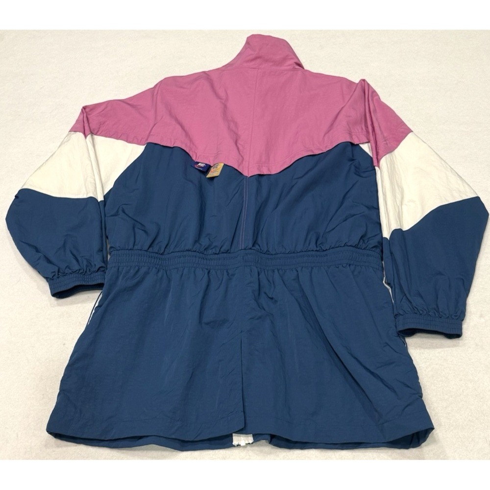 Nike women's Icon Clash track/wind breaker jacket pink blue white size L - Picture 6 of 11
